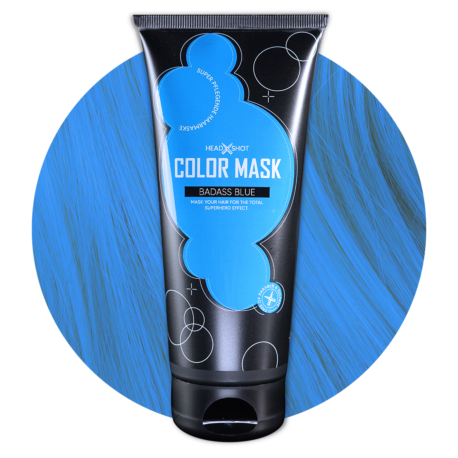 Headshot Color Mask Badass Blue